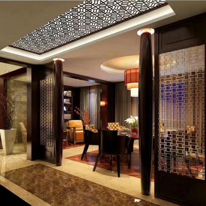 इंडोर फैक्टरी अनुकूलन योग्य कमरे विभाजक मध्य लिविंग धातु कमरे विभाजक स्टेनलेस स्टील स्क्रीन और कमरे विभाजक 7