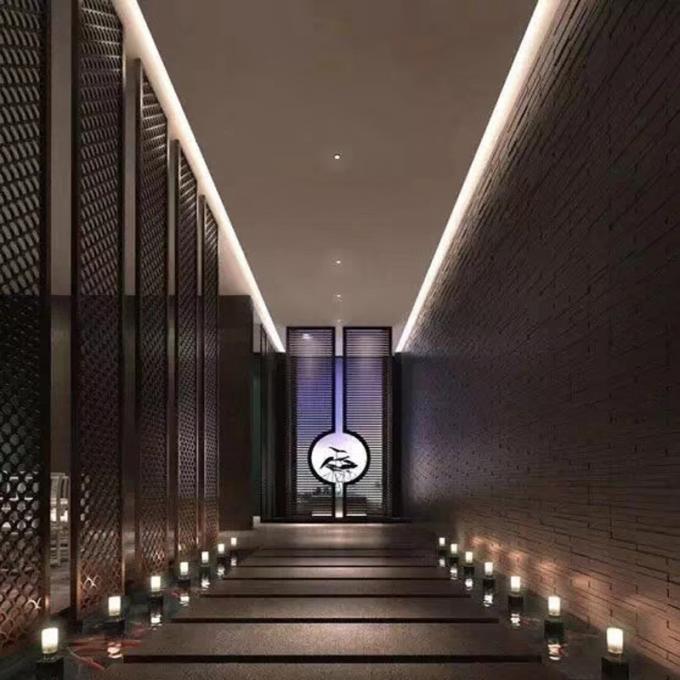 अमेरिकन स्टाइल लेजर कटिंग गोल्ड स्टेनलेस स्टील स्क्रीन कमरे विभाजन घर के लिए होटल रेस्तरां 7