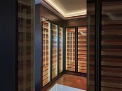 ब्लैक ग्लास लिविंग रूम लक्ज़री आधुनिक वाइन कैबिनेट MINXINLONG ब्रांड