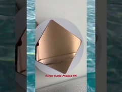 दर्पण कांस्य रंग का स्टेनलेस स्टील -