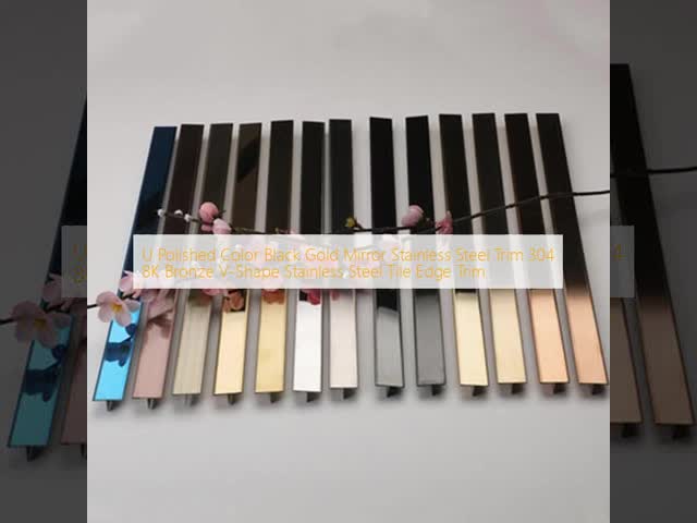 201 304 316 PVD Coating  Stainless Steel Ceramic Tile Accessories, Skirting Board