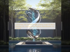 अनुकूलित 304 पेंट पाउडर कोटिंग मूर्तिकला 3 डी दर्पण चमकाने 316L स्टेनलेस स्टील मूर्तिकला आउटडोर के लिए निर्माताओं