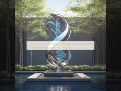 अनुकूलित 304 3 डी दर्पण चमकाने 316L स्टेनलेस स्टील मूर्तिकला निर्माता आउटडोर के लिए