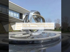 फैक्टरी अनुकूलित 304 खत्म सोने का दर्पण चमकाने उन्नयन डिजाइन 316L स्टेनलेस स्टील मूर्तिकला आउटडोर वर्ग