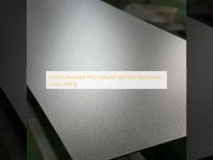 खरोंच प्रतिरोधी पीवीडी रंगीन स्टेनलेस स्टील शीट