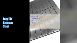 आसान DIY स्टेनलेस स्टील मोज़ेक शीट