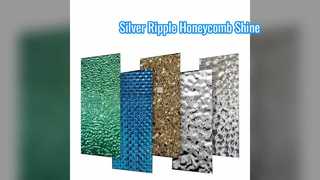 सिल्वर मिरर वेव वॉटर रिपल हनीकॉम्ब