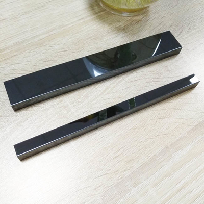 SS316 201 430 Black Steel U Channel Tile Trim For Interior Decoration