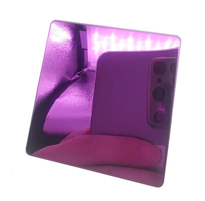 अच्छा दाम होटल केटीवी इंटीरियर डेकोरेशन एंटी-फिंगरप्रिंट कोटिंग के लिए रंगीन स्टेनलेस स्टील शीट 8K गुलाबी रंग ऑनलाइन