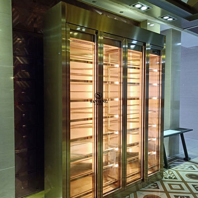 अच्छी कीमत घरेलू उपयोग के लिए सरल डिजाइन किफायती स्टेनलेस स्टील वाइन कैबिनेट ऑनलाइन