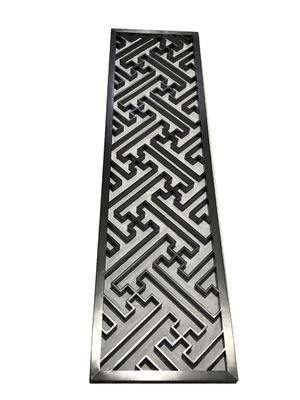 अच्छा दाम आधुनिक खोखले धातु स्टेनलेस स्टील स्क्रीन विभाजन कक्ष विभाजक 600 मिमी चौड़ाई ऑनलाइन