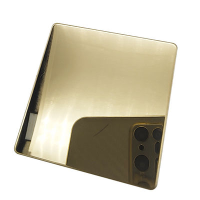 अच्छी कीमत आंतरिक सजावट201 204 316 सजावट सामग्री शैंपेन सोना चढ़ाना दर्पण 8k स्टेनलेस स्टील शीट ऑनलाइन