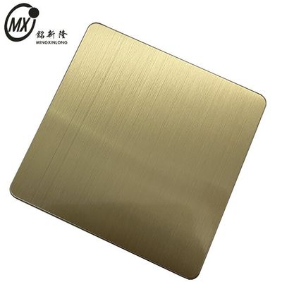 अच्छी कीमत कंस्ट्रक्शन के लिए ब्रश किए गए हेयरलाइन रंग स्टेनलेस स्टील शीट ऑनलाइन