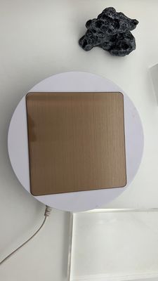 अच्छा दाम हेयरलाइन कॉपर कांस्य पीवीडी रंग पर्याप्त मोटाई स्टेनलेस स्टील 8ft 10ft ऑनलाइन