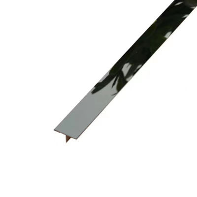 अच्छा दाम Black Gold Mirror 8K 304 Stainless Steel T Trim Strips For Wall Interior ऑनलाइन