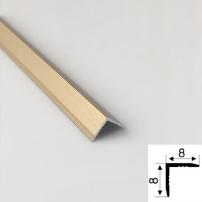 Gold Bronze Brushed V Cutting Shape 304 Stainless Steel Trim Strips For Villa Decoration