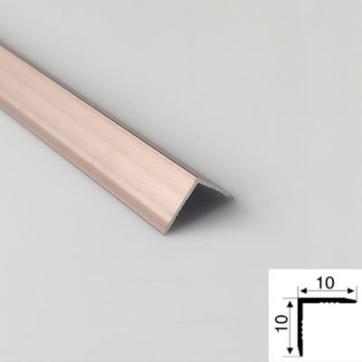 अच्छा दाम Champagne Gold Color Beadblasted 304 Stainless Steel Trim Strips For Tile Wall ऑनलाइन