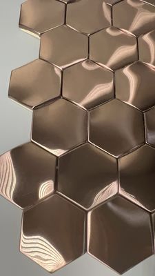 अच्छा दाम इंटीरियर रूम डिवाइडर 8k दर्पण स्टेनलेस स्टील शीट मोटाई 1 मिमी गुलाब सोना ऑनलाइन