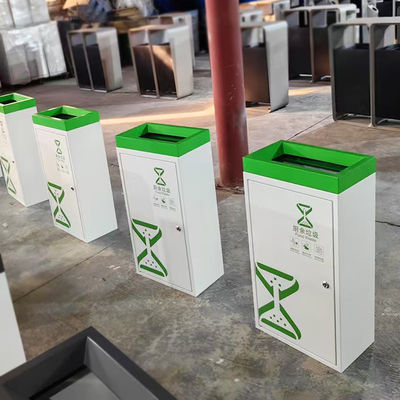 अच्छा दाम कस्टमाइज्ड स्टेनलेस स्टील आउटडोर कचरा कैन मेटल उत्पाद जीबी स्टैंडर्ड ऑनलाइन