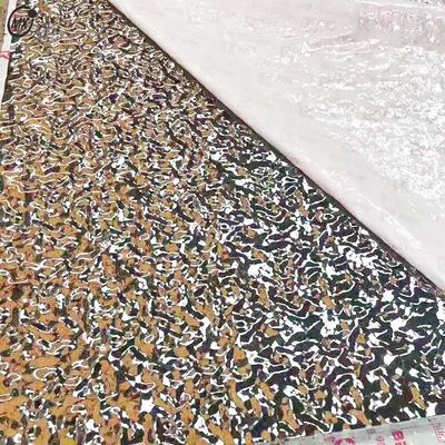 अच्छी कीमत केटीवी छत 304 बड़ा स्लिवर वाटर रिपल इम्बोस्ड मिरर 8k सजावट स्टेनलेस स्टील शीट ऑनलाइन