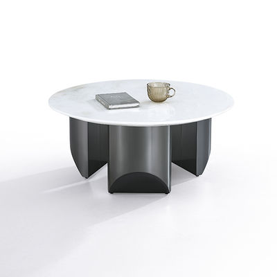 अच्छा दाम ओईएम कृत्रिम पत्थर स्लैब टॉप ब्लैक कलर स्टेनलेस स्टील कॉफी टेबल ऑनलाइन