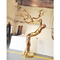 ट्रंक आकार का मिरर पॉलिश स्टेनलेस स्टील मूर्तिकला गोल्ड पीवीडी टाइटेनियम ओडीएम