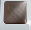 गहरे भूरे रंग का दर्पण क्रॉस हेयरलाइन रंग लक्जरी दुकान के लिए स्टेनलेस स्टील शीट