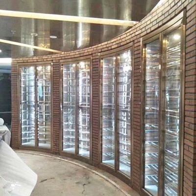 अच्छा दाम धातु स्टेनलेस स्टील वाइन कैबिनेट कूलर 240V 50 हर्ट्ज टच कंट्रोल पैनल ऑनलाइन