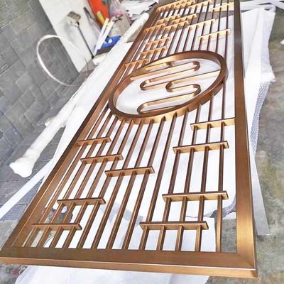 अच्छा दाम ब्लैक रोज़ गोल्ड ब्रॉन्ज़ एंटीक हेयरलाइन ब्रश्ड मिरर वर्टिकल स्टेनलेस स्टील स्क्रीन पार्टीशन रूम डिवाइडर पैनल ऑनलाइन