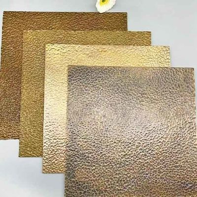 गुणवत्ता आंतरिक डिजाइन के लिए हैमर पैटर्न कला रंग स्टेनलेस स्टील शीट फैक्टरी