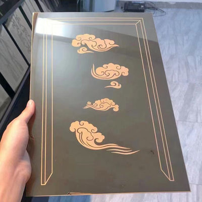 अच्छा दाम कस्टम छोटा नमूना ब्लैक नक़्क़ाशी स्टेनलेस स्टील शीट ऑनलाइन