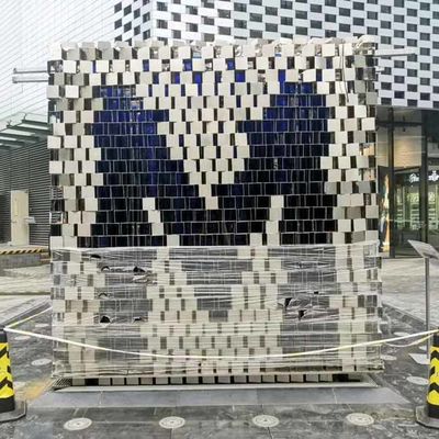 अच्छा दाम ODM Splend 304 सजावटी डिजाइन स्टेनलेस स्टील मूर्तिकला एम अक्षर आकार आउटडोर यार्ड कला चित्रकला रंग मूर्तिकला ऑनलाइन