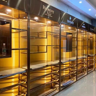 अच्छा दाम लिविंग रूम के लिए 0.8 मिमी मोटाई वाला लकड़ी का वाइन कैबिनेट फर्नीचर ऑनलाइन