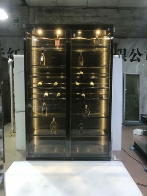 फ़ोल्ड करने योग्य 316 स्टेनलेस स्टील वाइन कैबिनेट बार लिविंग रूम फ़र्निचर