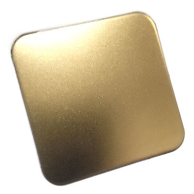 अच्छी कीमत होटल होम के लिए सजावटी अनुकूलित बीड ब्लास्टेड जेड-ब्रास स्टेनलेस स्टील शीट ऑनलाइन