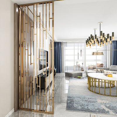 अच्छा दाम 304 गुलाबी सोने कांस्य काले हेयरलाइन ब्रश स्टेनलेस स्टील डिवाइडर 316L चमकदार दर्पण स्टेनलेस स्टील स्क्रीन विभाजन ऑनलाइन