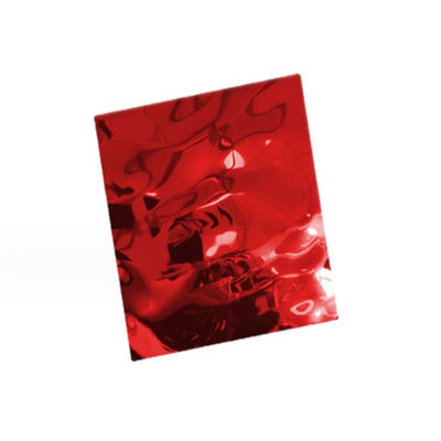 अच्छा दाम रंगीन छत जल लहरें सजावटी स्टेनलेस स्टील शीट 304 धातु दीवार पैनल होटल केटीवी के लिए ऑनलाइन