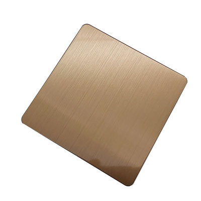 अच्छा दाम हेयरलाइन दर्पण पॉलिश कॉफी रंग 1 मिमी मोटाई 304 या 201 स्टेनलेस स्टील ऑनलाइन