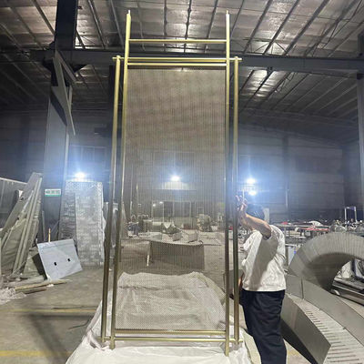 अच्छा दाम अमेरिकन स्टाइल लेजर कटिंग गोल्ड स्टेनलेस स्टील स्क्रीन कमरे विभाजन घर के लिए होटल रेस्तरां ऑनलाइन