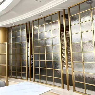 Foshan MXL Shiny Gold 304 Stainless Steel Screen&Dividers For Dining Room