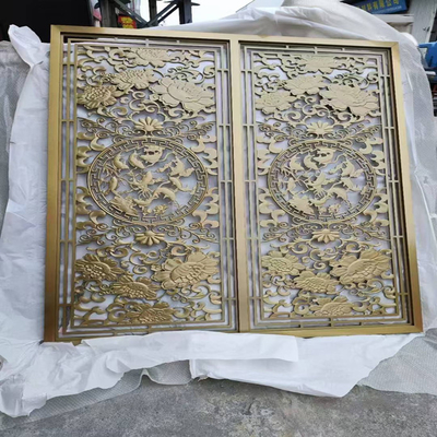 एल्यूमीनियम नक्काशी डिजाइन धातु स्टेनलेस स्टील स्क्रीन विभाजन और कमरे विभाजक