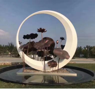 अच्छा दाम चांदी 316L चमकदार दर्पण वास्तुकला परियोजना के लिए स्टेनलेस स्टील मूर्तिकला ऑनलाइन