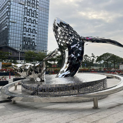 कला डिजाइन 304 चीन स्टेनलेस स्टील मूर्तिकला फैक्टरी आउटडोर के लिए