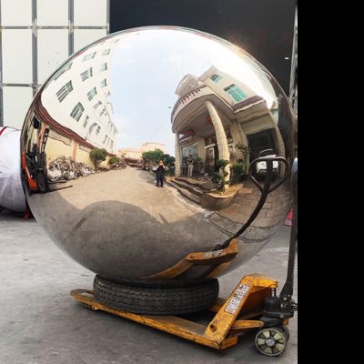 चांदी लाल नीला पाउडर लेपित 316L स्टेनलेस स्टील मूर्तिकला लॉबी सजावट के लिए