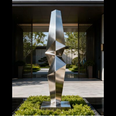 एंटी-जंग आउटडोर 316L स्टेनलेस स्टील मूर्तिकला निर्माता चीन