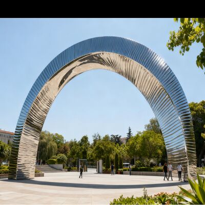 आउटडोर डिज़ाइन चीन फाउंड्री 316L स्टेनलेस स्टील मूर्तिकला बिक्री के लिए