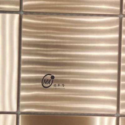 अच्छी कीमत Matte Black Stainless Steel Mosaic Tiles Fireproof Commercial Project Wall Panel Factory Direct Supply ऑनलाइन