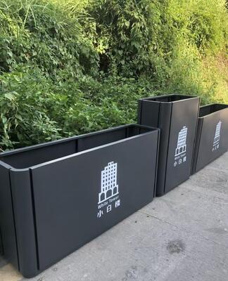 अच्छा दाम प्रीमियम अनुकूलन योग्य स्टेनलेस स्टील आउटडोर प्लांटर बॉक्स, जल निकासी छेद के साथ ऑनलाइन