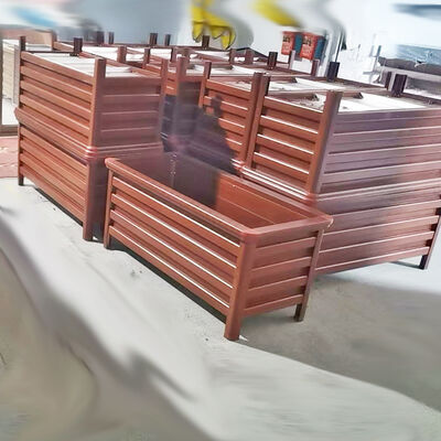 अच्छा दाम अनुकूलित स्टेनलेस स्टील रोटेटिंग प्लांटर बॉक्स इष्टतम सूर्य के संपर्क के लिए ऑनलाइन