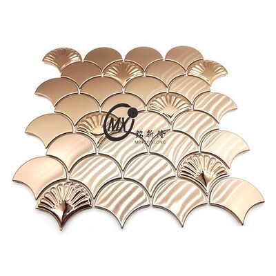 अच्छा दाम लक्जरी होटल सजावट के लिए पॉलिश मिरर फिनिश स्टेनलेस स्टील मोज़ेक ऑनलाइन